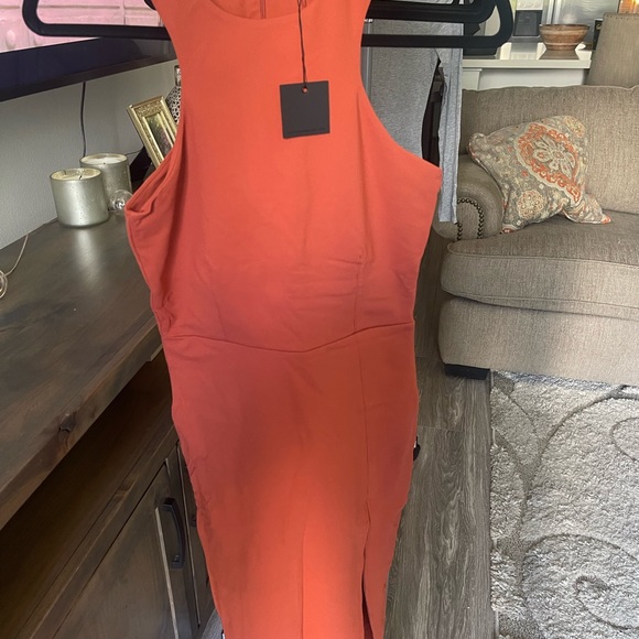 NWT Donna Mizani racerfront midi dress - Picture 2 of 3